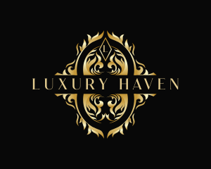 Luxury Ornament Wreath logo design