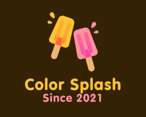 Juicy Popsicle Dessert  logo design