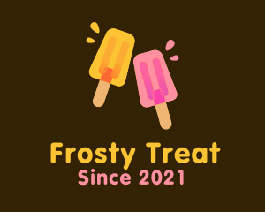 Popsicle - Juicy Popsicle Dessert logo design