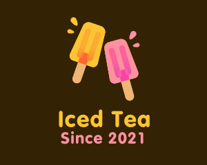 Juicy Popsicle Dessert  logo design