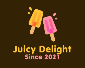 Juicy - Juicy Popsicle Dessert logo design