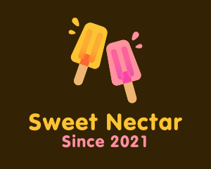 Juicy Popsicle Dessert  logo design