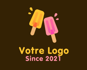 Snack - Juicy Popsicle Dessert logo design