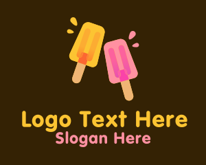 Juicy Popsicle Dessert  Logo