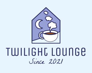 Evening - Night Coffee Cafe logo design