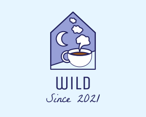 Evening - Night Coffee Cafe logo design