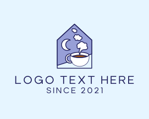 Nighttime - Night Coffee Drink logo design