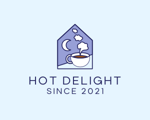 Night Coffee Drink logo design