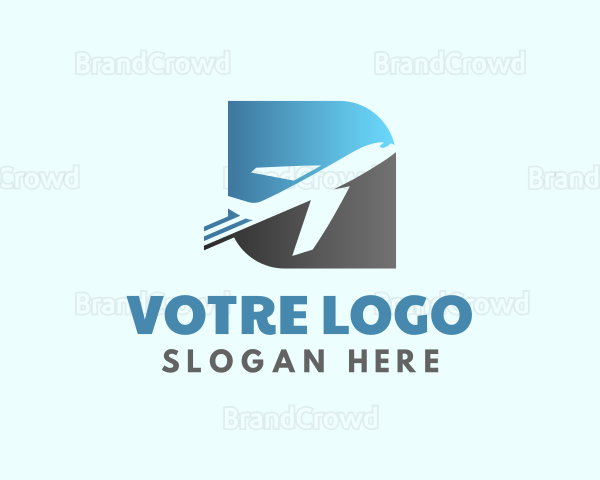 Plane Aeronautics Pilot Flight Logo