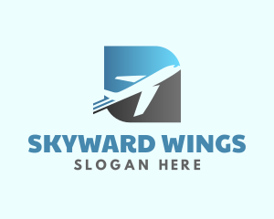 Aeronautics - Plane Aeronautics Pilot Flight logo design