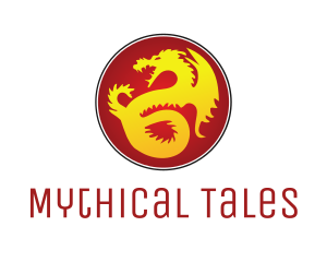 Mythology - Mythology Golden Dragon logo design