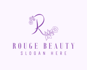 Beauty Flower Letter R logo design