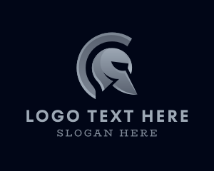 Medieval Spartan Helmet Logo