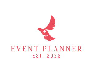 Birdwatching - Feminine Dove Flying logo design