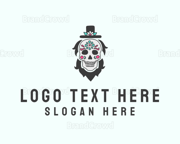 Hat Skull Man Logo