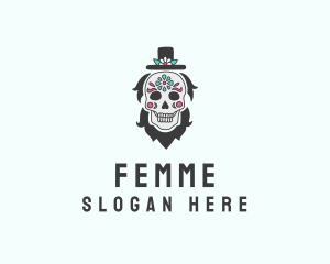 Hat Skull Man  logo design