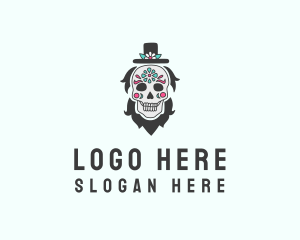 Hat Skull Man  logo design