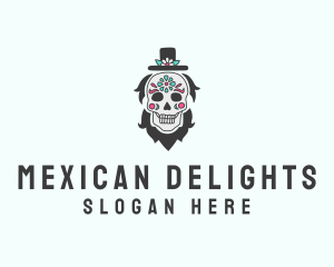 Mexico - Hat Skull Man logo design