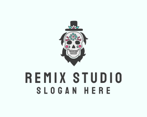 Hat Skull Man  logo design