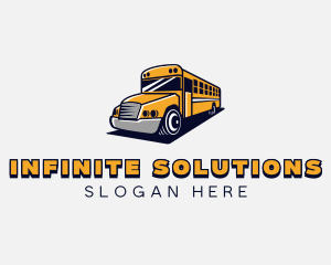 Tour Guide - School Bus Vehicle logo design