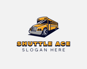 School Bus Vehicle logo design