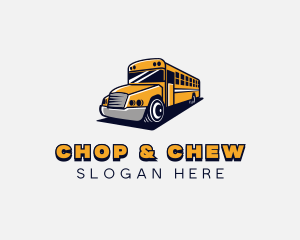Transportation - School Bus Vehicle logo design