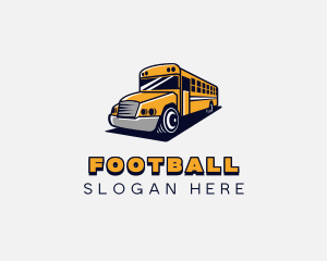 Vehicle - School Bus Vehicle logo design