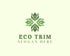 Eco Herbal Leaves logo design