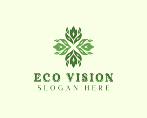 Eco Herbal Leaves logo design