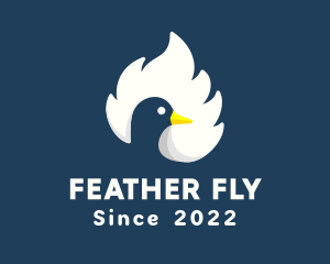 Feather Duck Beak logo design