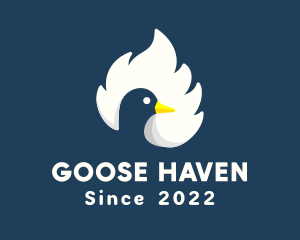 Goose - Feather Duck Beak logo design