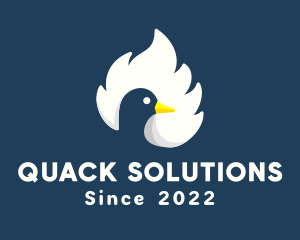 Duck - Feather Duck Beak logo design