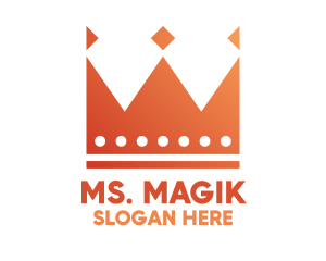Leadership - Gradient Crown Monarch logo design