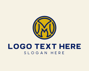 Commercial - Modern Business Letter M logo design