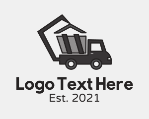 Trencher - Truck Heavy Machinery logo design