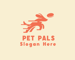 Frisbee Pet Dog logo design