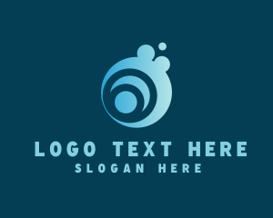 Cleaning - Water Sanitation Bubbles logo design