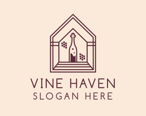 Wine Grapes Chapel logo design