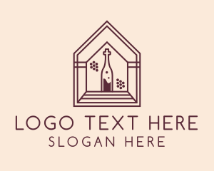 Holy - Wine Grapes Chapel logo design