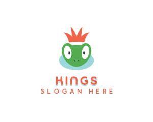 Royal Frog Crown logo design