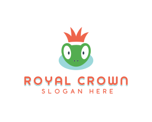 Royal Frog Crown logo design