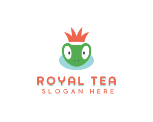 Royal Frog Crown logo design