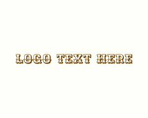 Font - Brown Western Wordmark logo design