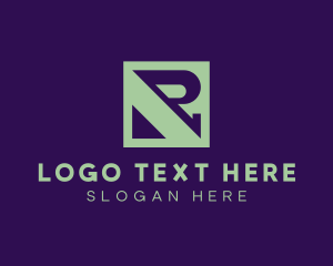Stock Broker - Digital Company Letter R logo design