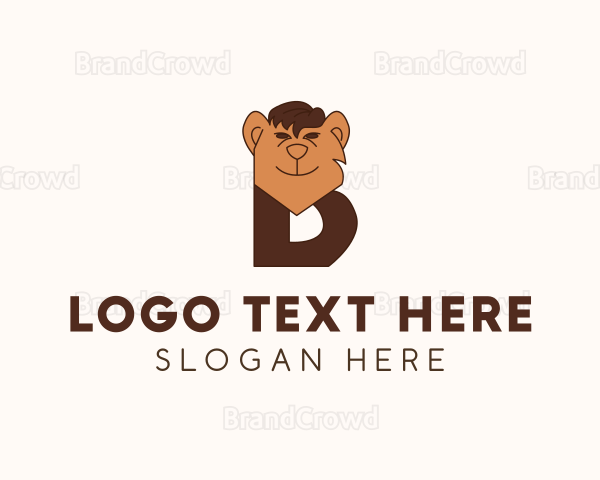 Toy Bear Letter B Logo