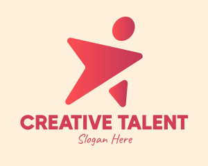 Talent - Gradient Celebrity Superstar logo design
