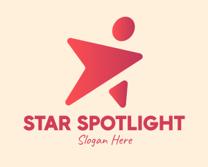 Talent Show - Gradient Celebrity Superstar logo design