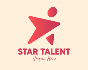 Talent - Gradient Celebrity Superstar logo design