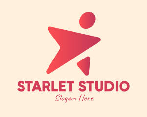 Actress - Gradient Celebrity Superstar logo design