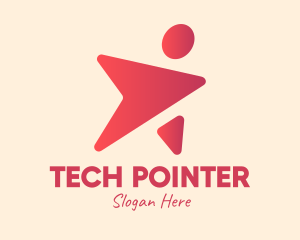 Pointer - Gradient Celebrity Superstar logo design